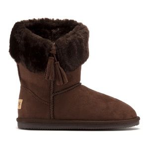 Apres by Lamo - Brown Faux Shearling Boots, Size 8